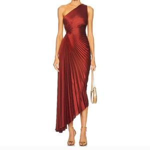 ALC Delfina Dress in Brunette / Copper